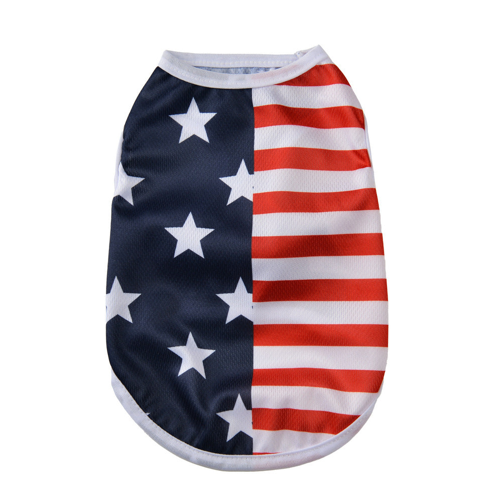 Barky Dog Shirt | Lightweight Cotton, Patriotic Design for French Bulldogs 0