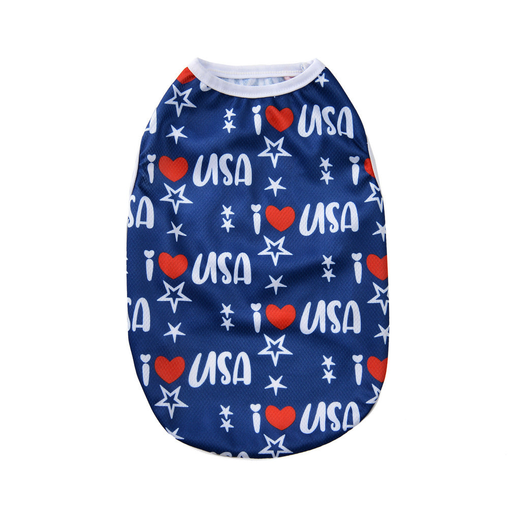 Barky Dog Shirt | Lightweight Cotton, Patriotic Design for French Bulldogs 12