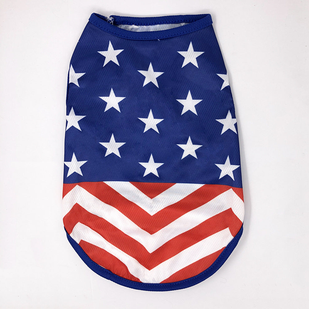Barky Dog Shirt | Lightweight Cotton, Patriotic Design for French Bulldogs 3