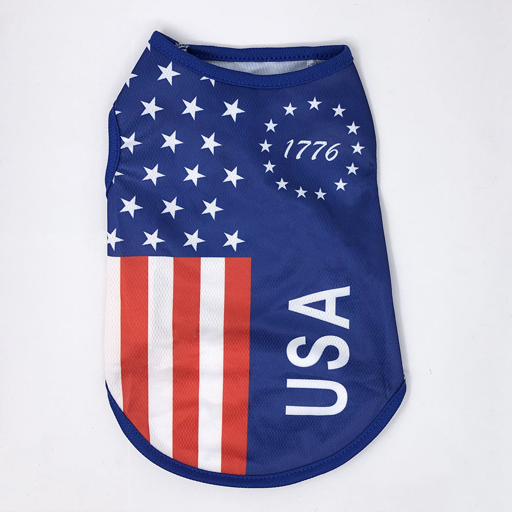 Barky Dog Shirt | Lightweight Cotton, Patriotic Design for French Bulldogs 4