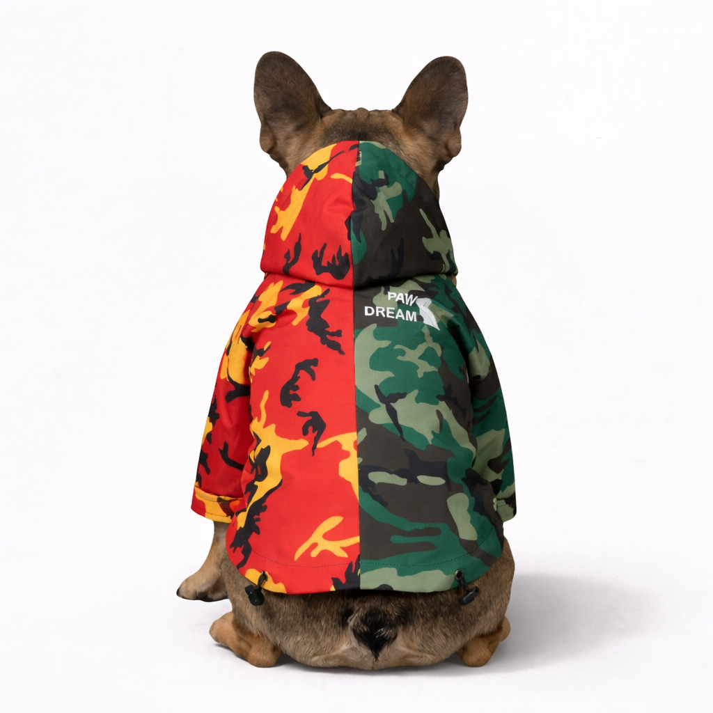CamoFren Frenchie Raincoat | Waterproof Dog Jacket with Adjustable Fit 3