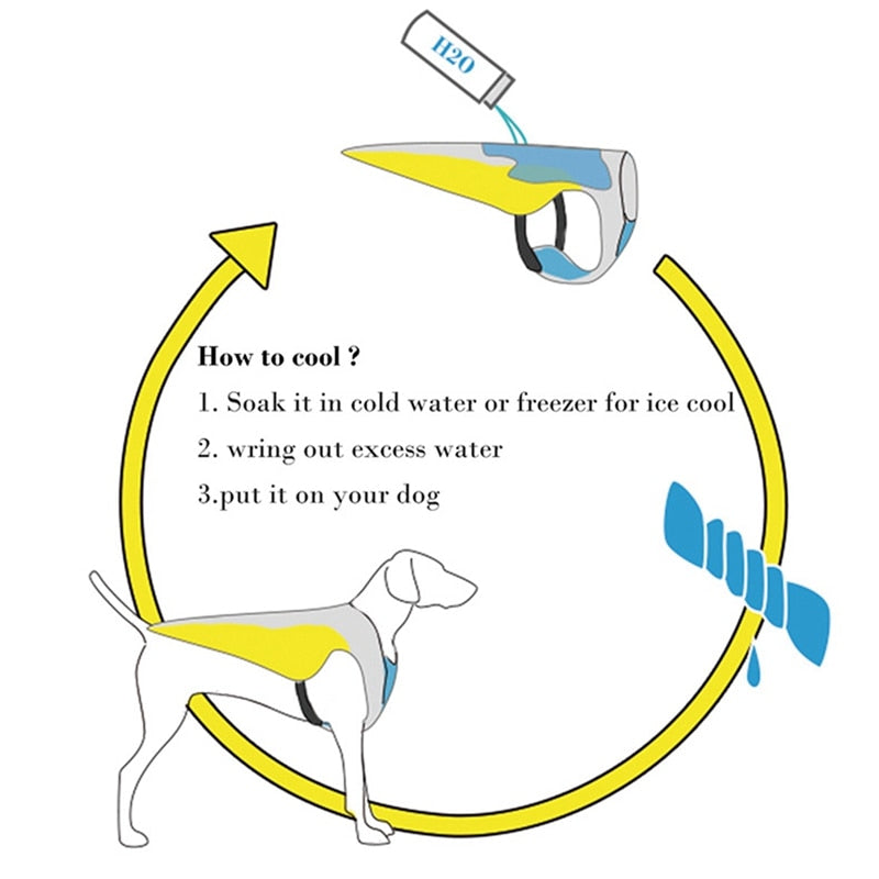 Coco Dog Cooling Vest | Three-Layer, Evaporative Design for Hot Weather 7