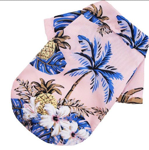 Fido Dog Hawaiian Shirt | Lightweight Polyester, Vibrant Tropical Print 0
