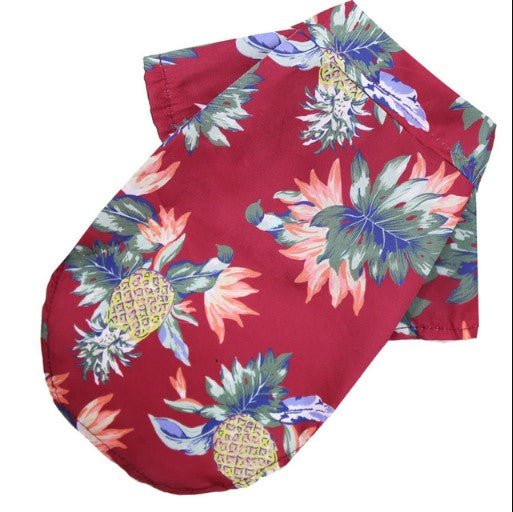 Fido Dog Hawaiian Shirt | Lightweight Polyester, Vibrant Tropical Print 2