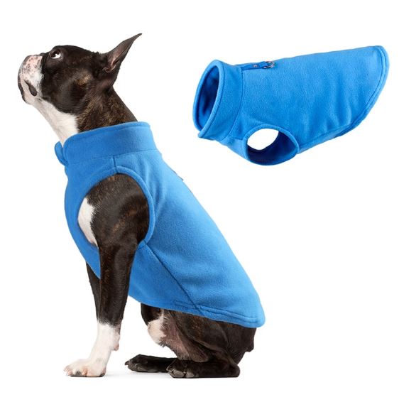 Fido Dog Vest | Warm Fleece, Easy Pullover for French Bulldogs 0