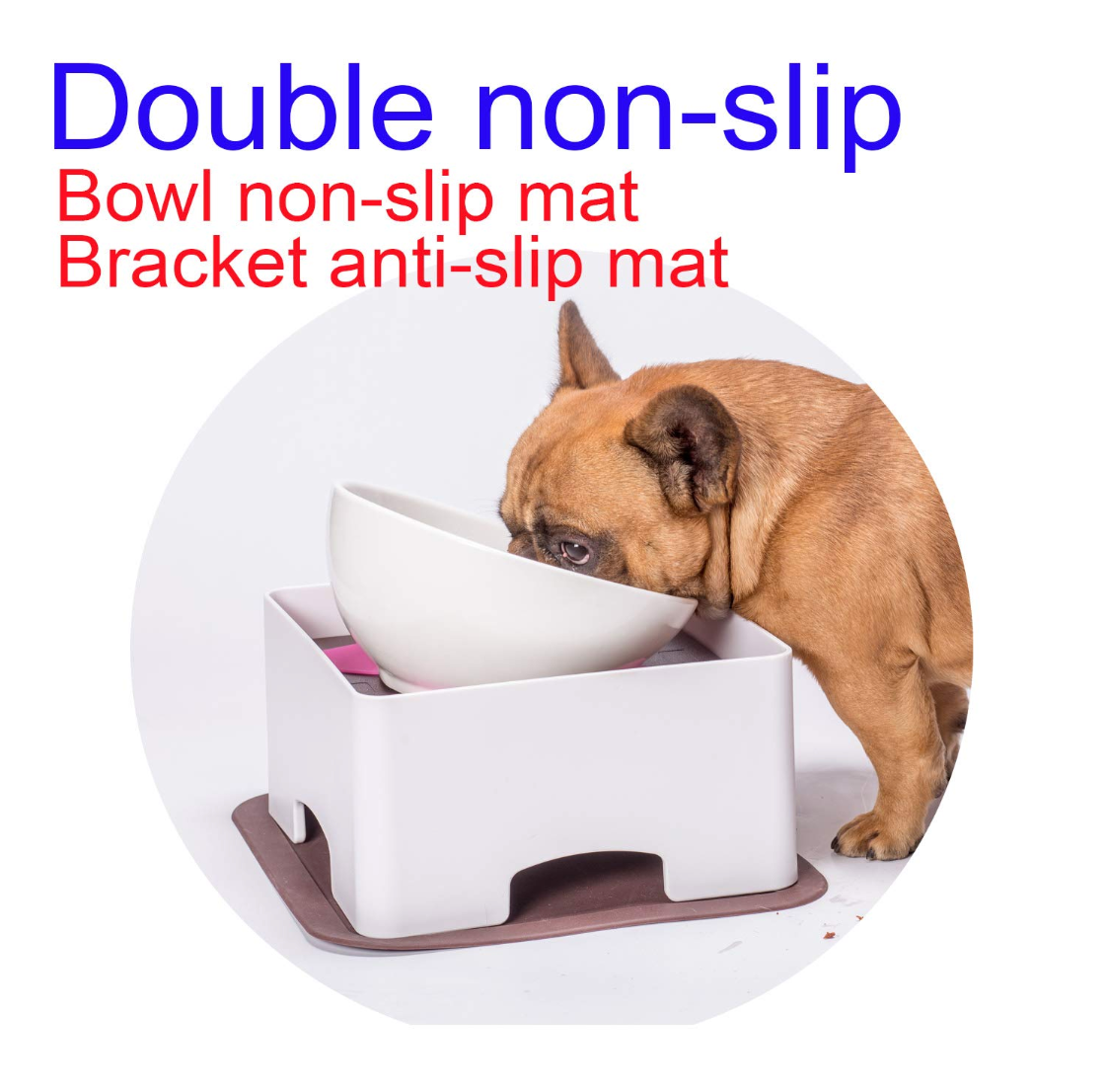 Fido Elevated Dog Bowl | Ceramic, Adjustable Design for French Bulldogs 7