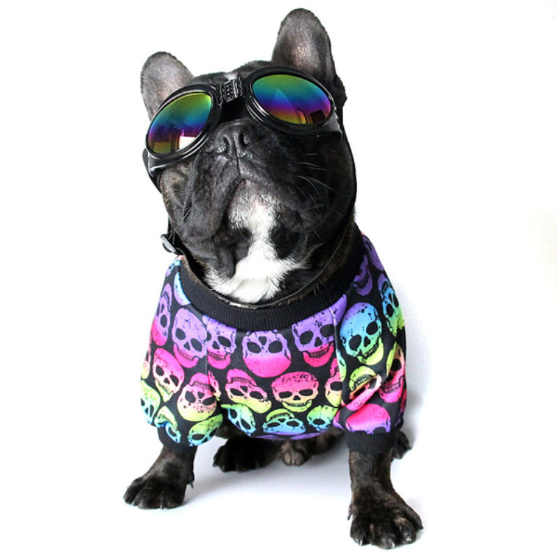 Fresco Dog Shirt | 100% Cotton, Skull Pattern 2