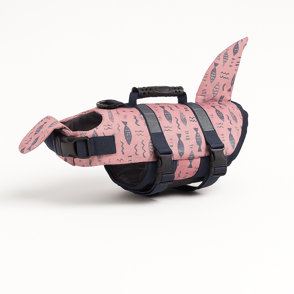 Frodo Dog Life Jacket | Adjustable Shark Design, Lightweight Nylon, Reflective Accents 3