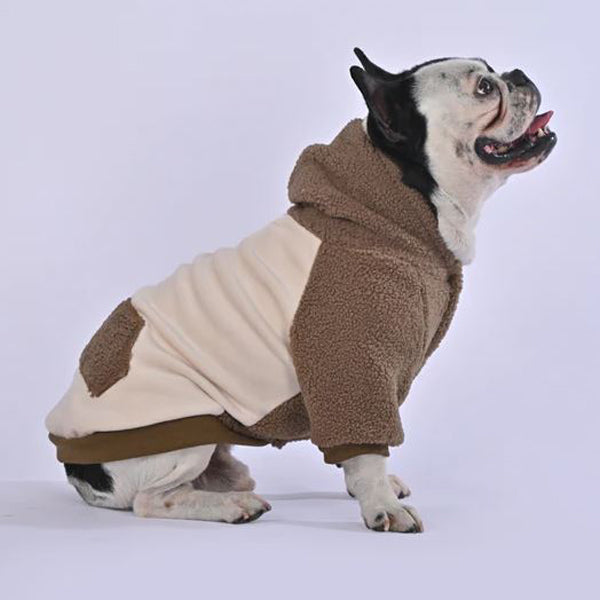 Fuzzy Frenchie Dog Hoodie | 100% Cotton, Cozy for Small Breeds 0