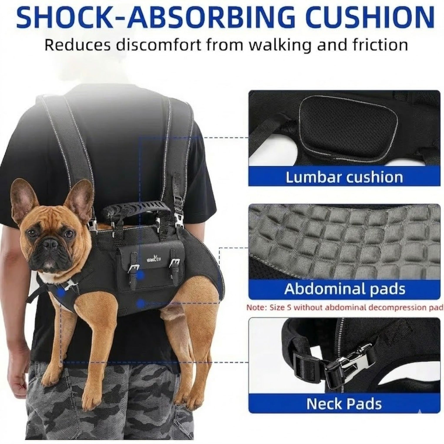 Lifty Dog Carrier Bag | Ergonomic, Breathable Design for Small Dogs 4