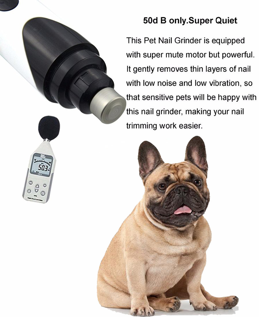 Nailify Dog Nail Grinder | Mute Technology, USB Rechargeable, Pet Nail Trimmer 1