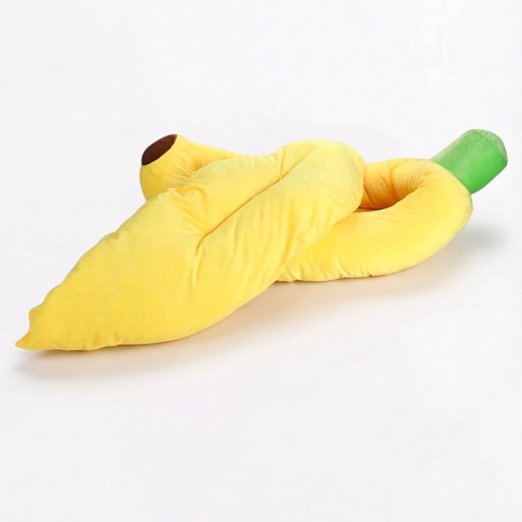 PawNest Dog Bed | Ultra-Soft Plush, Banana Shape 3