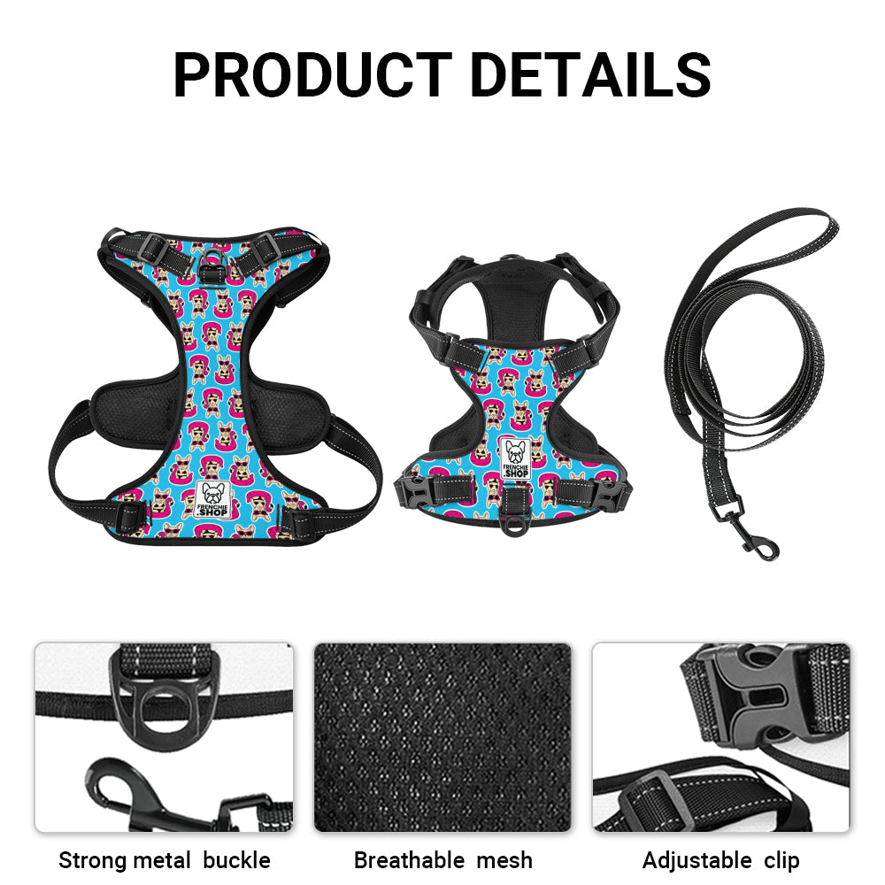 Pawtastic Dog Harness | No-Pull Design, Adjustable Fit for French Bulldogs 5
