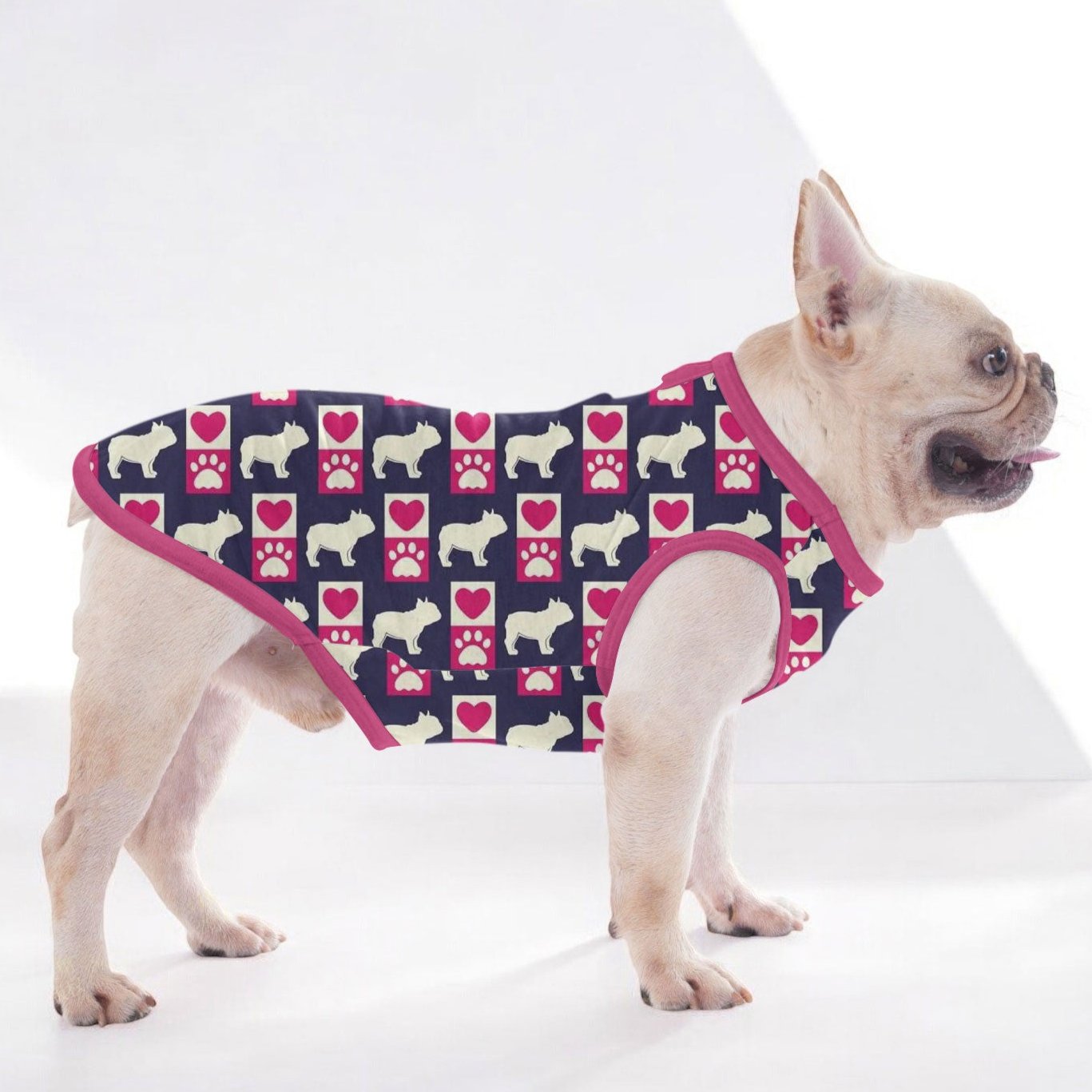 Pinky Dog Shirt | Soft, Breathable Fabric, Tailored Fit for Frenchies 0