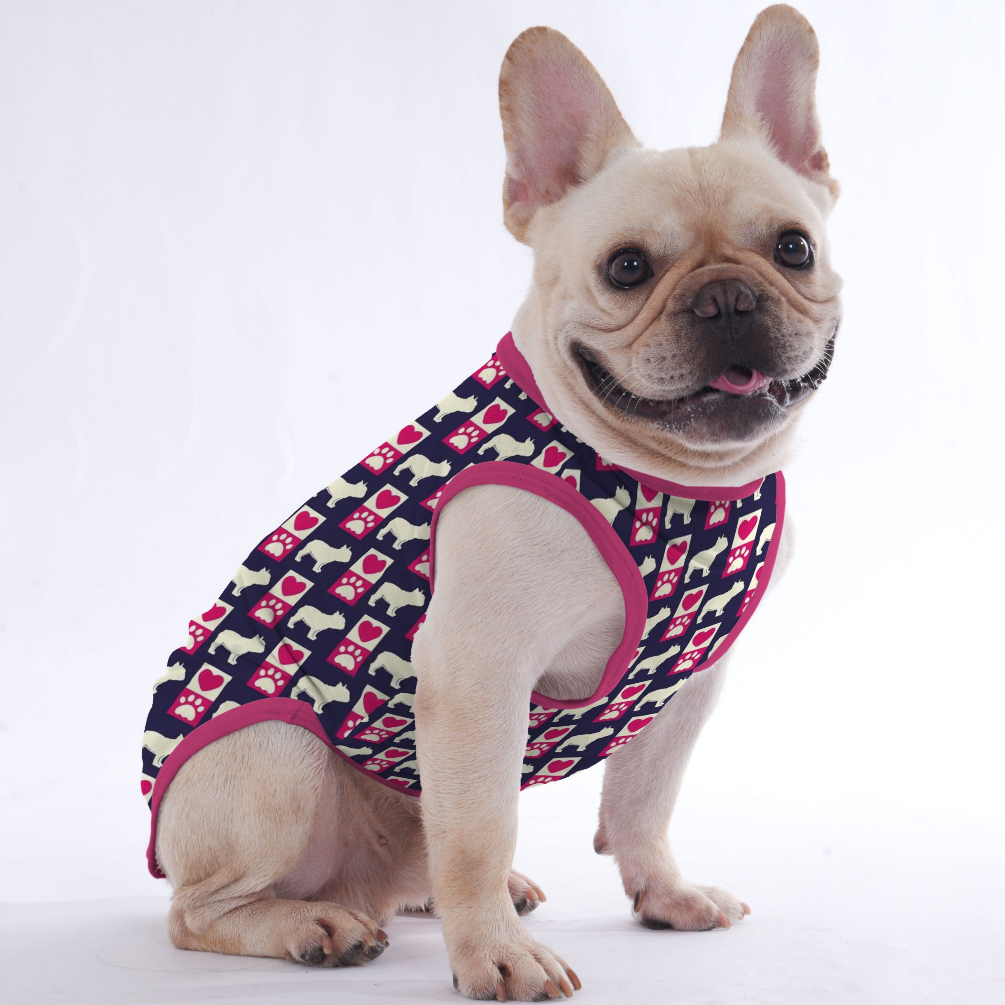 Pinky Dog Shirt | Soft, Breathable Fabric, Tailored Fit for Frenchies 1