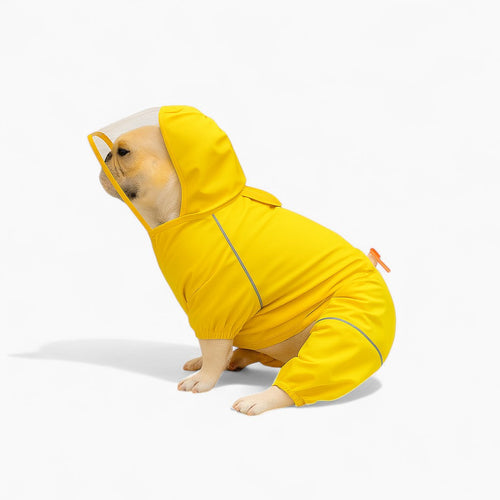 BarkPaws Dog Raincoat | Waterproof, Reflective Design with Hood 0