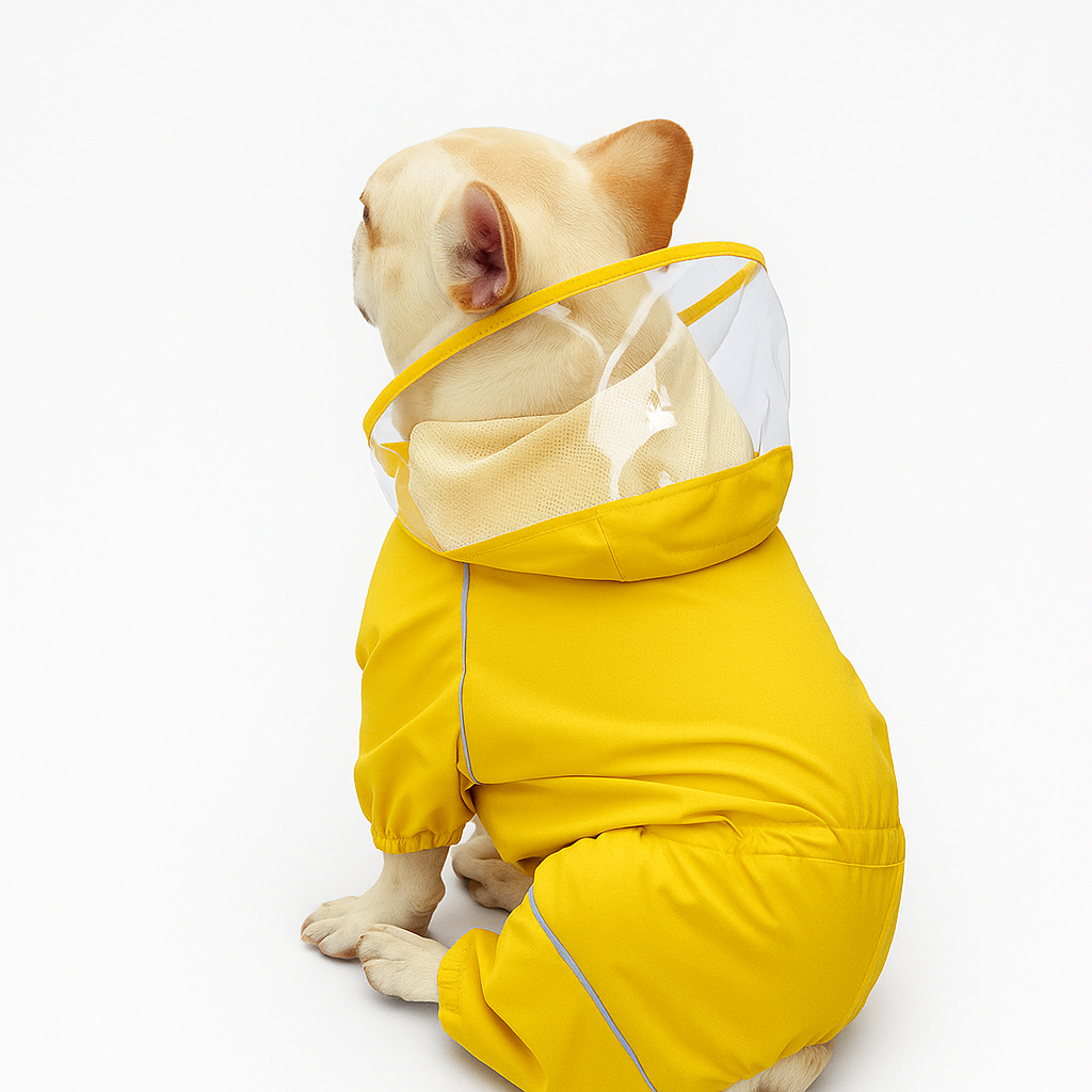 BarkPaws Dog Raincoat | Waterproof, Reflective Design with Hood 1