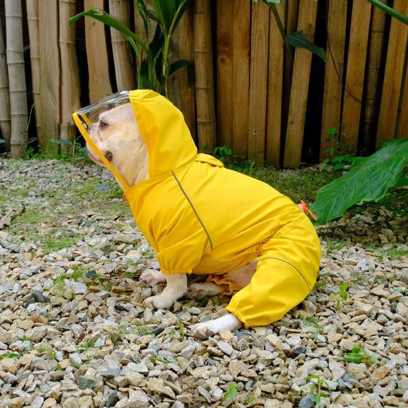 BarkPaws Dog Raincoat | Waterproof, Reflective Design with Hood 2