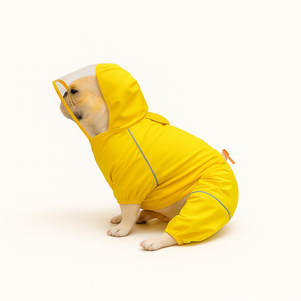 BarkPaws Dog Raincoat | Waterproof, Reflective Design with Hood 3