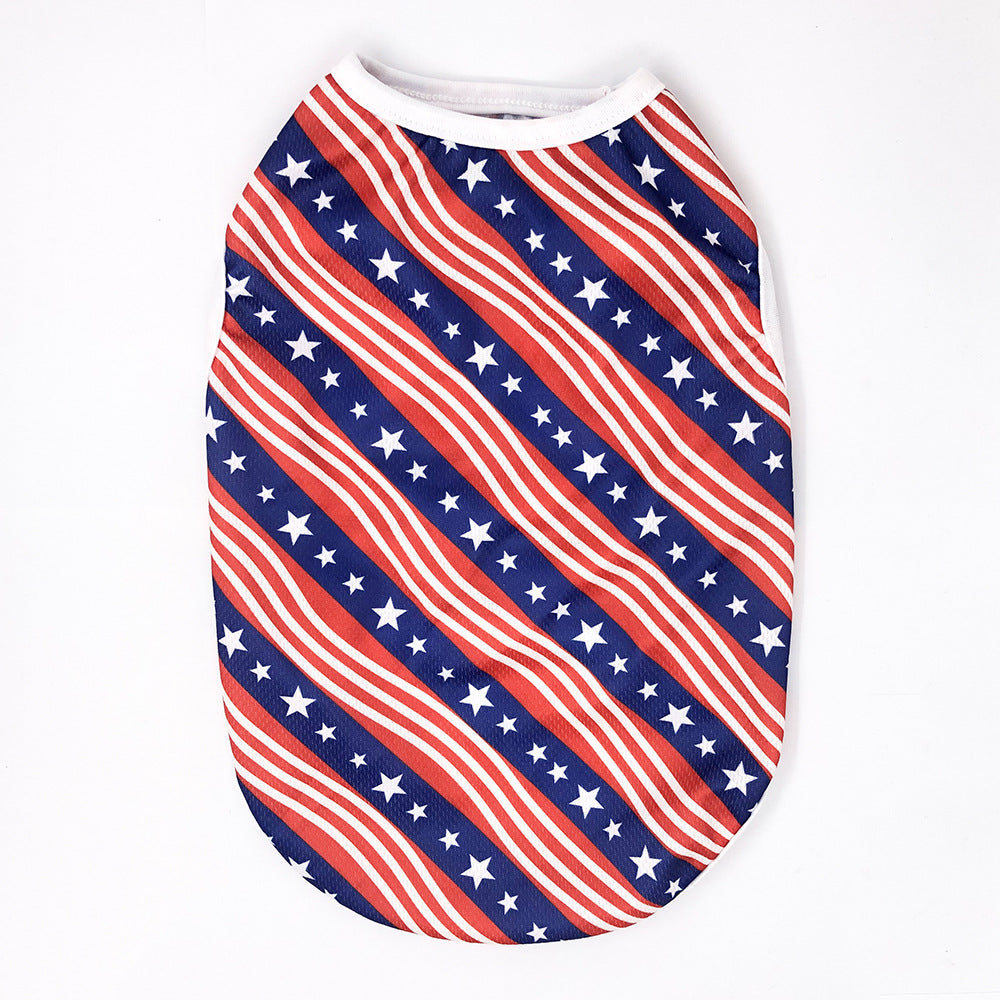 Barky Dog Shirt | Lightweight Cotton, Patriotic Design for French Bulldogs 13