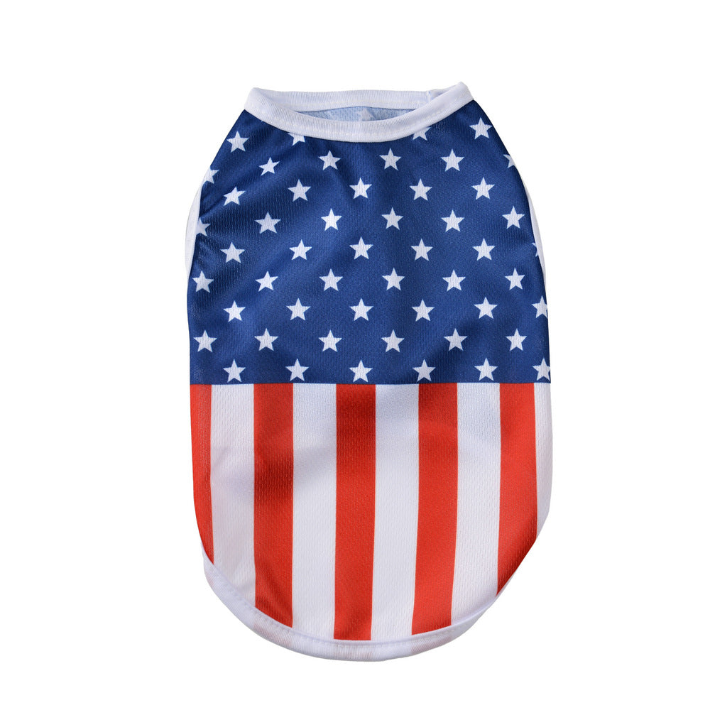 Barky Dog Shirt | Lightweight Cotton, Patriotic Design for French Bulldogs 2