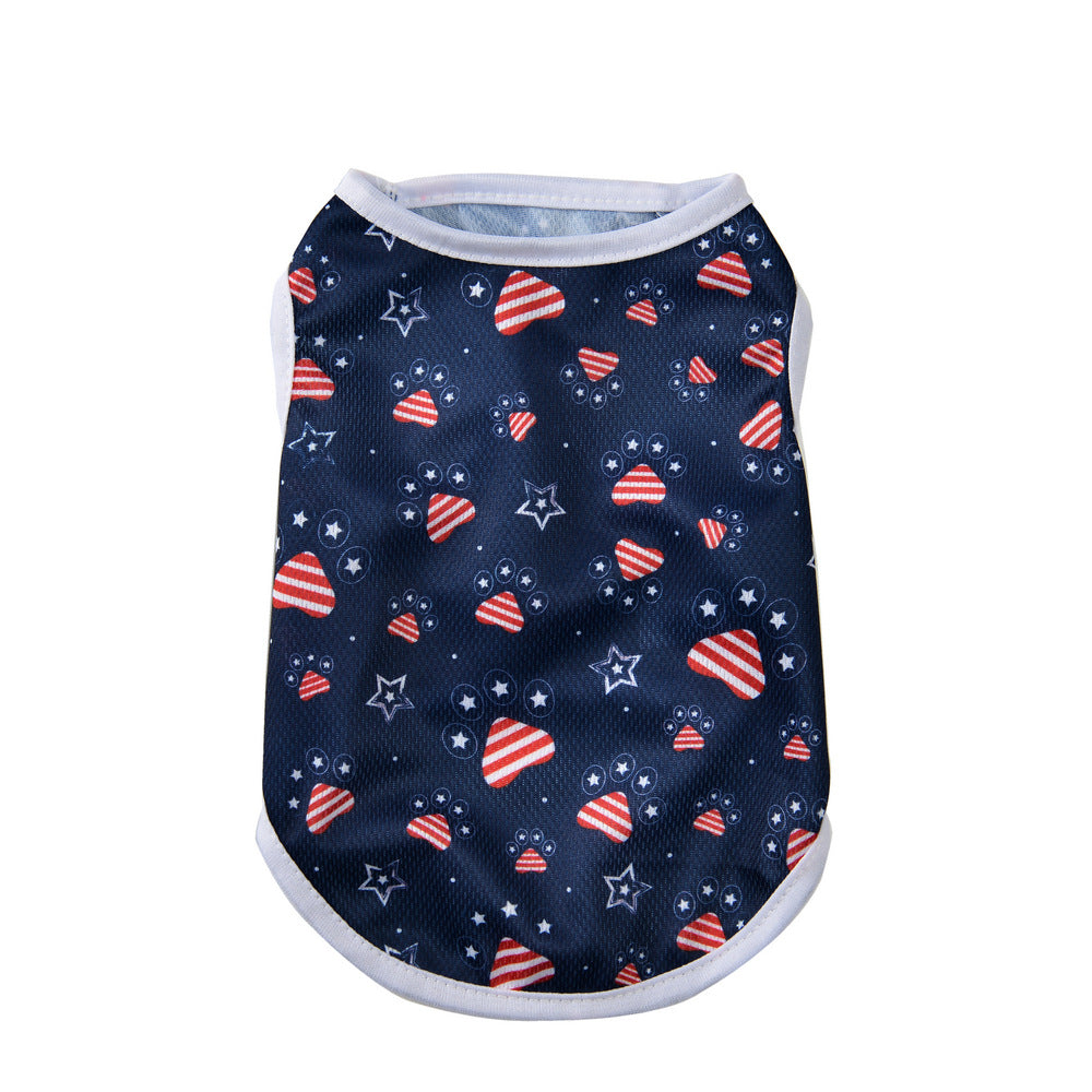 Barky Dog Shirt | Lightweight Cotton, Patriotic Design for French Bulldogs 6