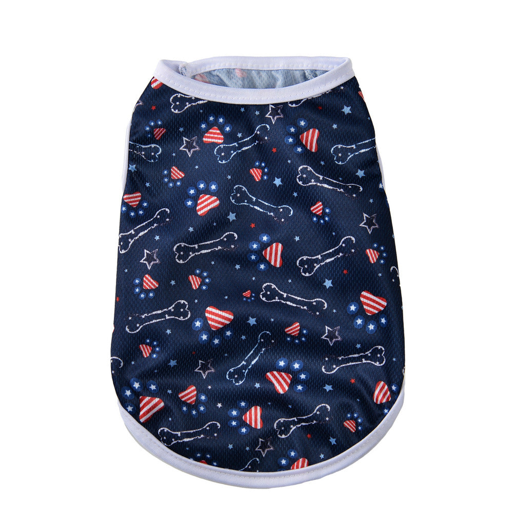 Barky Dog Shirt | Lightweight Cotton, Patriotic Design for French Bulldogs 7