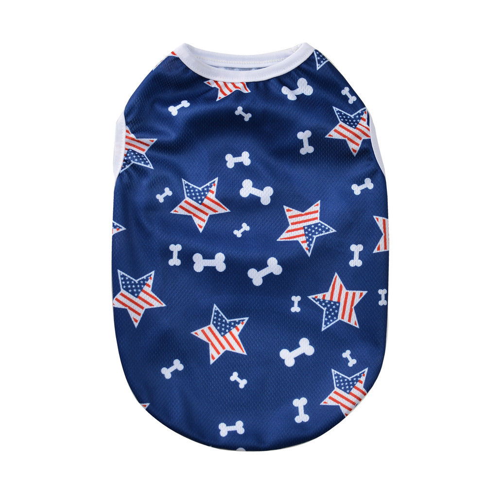 Barky Dog Shirt | Lightweight Cotton, Patriotic Design for French Bulldogs 9