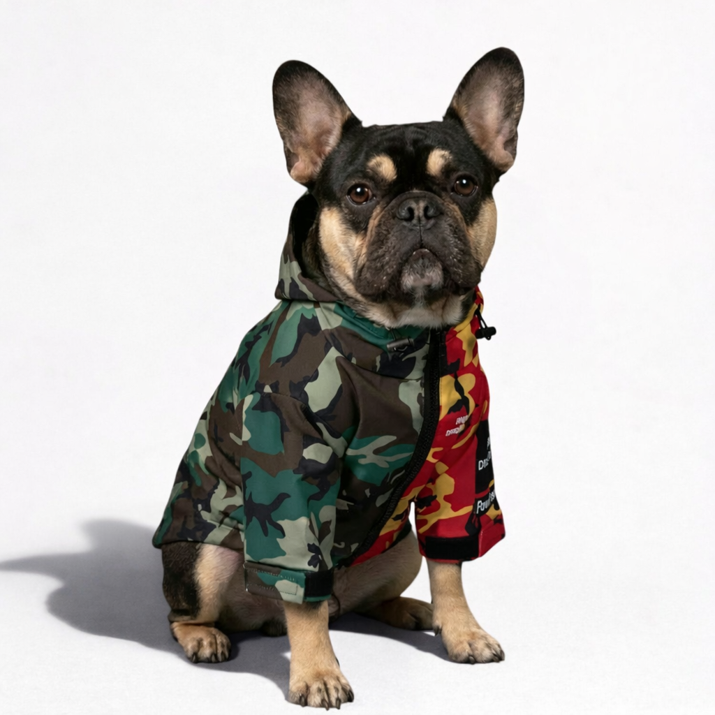 CamoFren Frenchie Raincoat | Waterproof Dog Jacket with Adjustable Fit 1