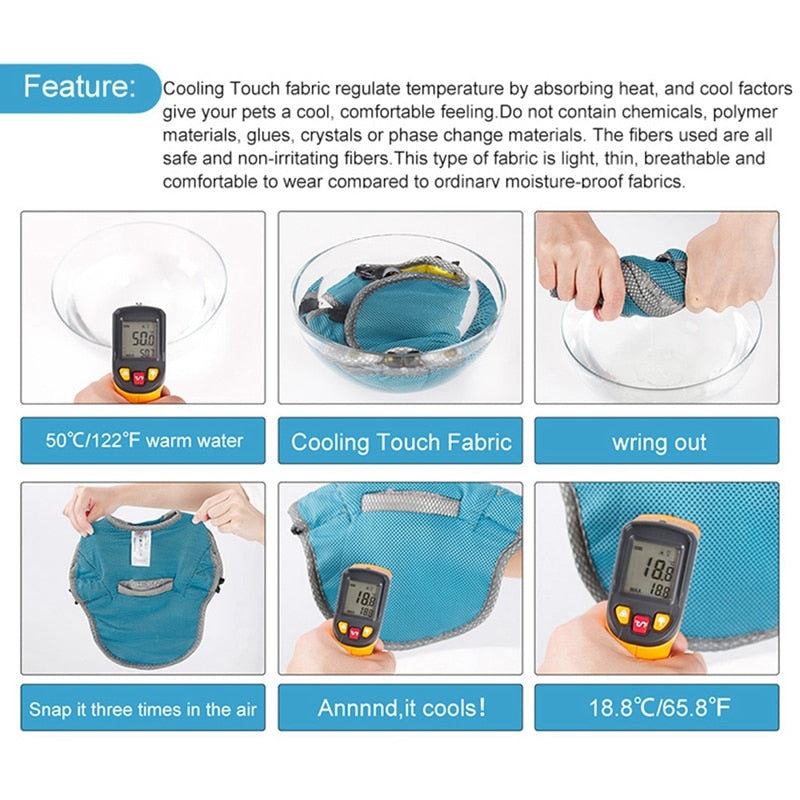 Coco Dog Cooling Vest | Three-Layer, Evaporative Design for Hot Weather 8