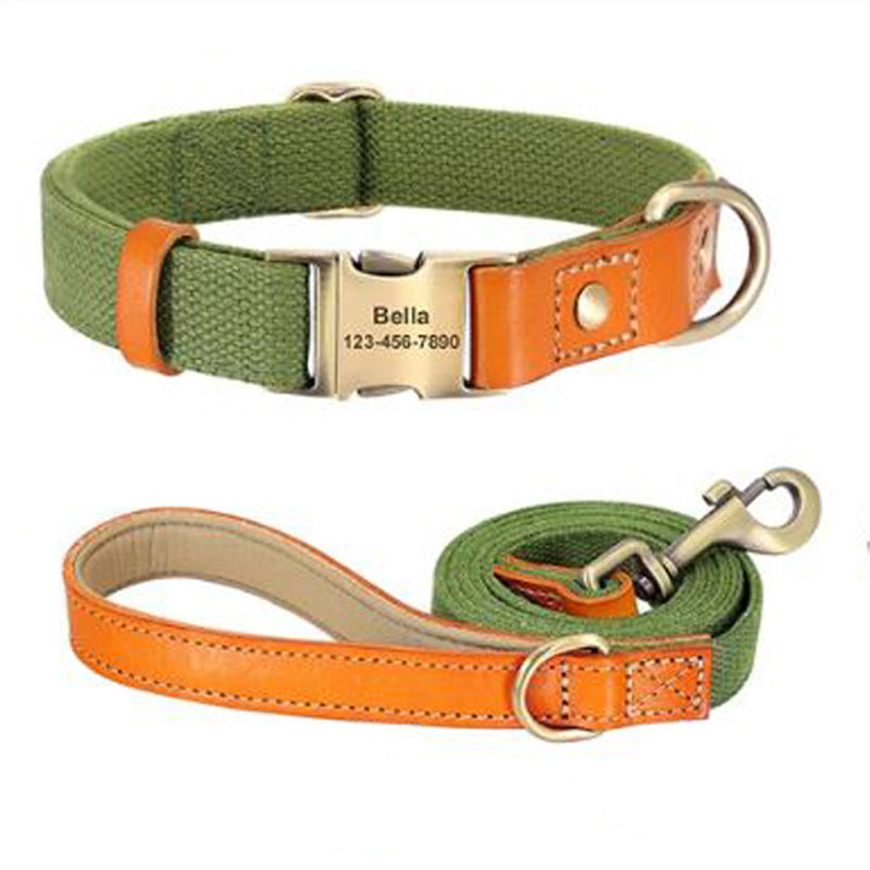 Fido No Pull Dog Harness | Comfortable Nylon with PU Leather Lining, Adjustable Fit 5