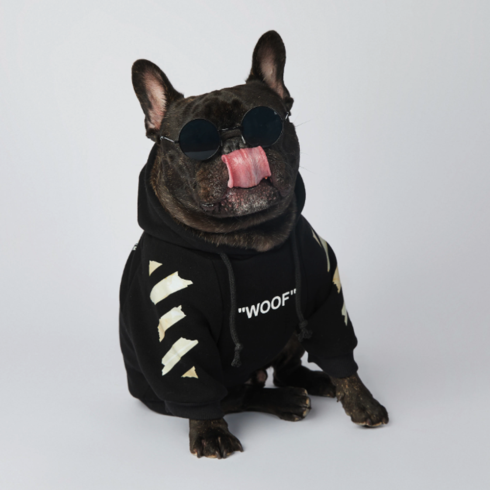 Fido Woof Dog Hoodie | Premium Cotton, Stylish Design for French Bulldogs 8
