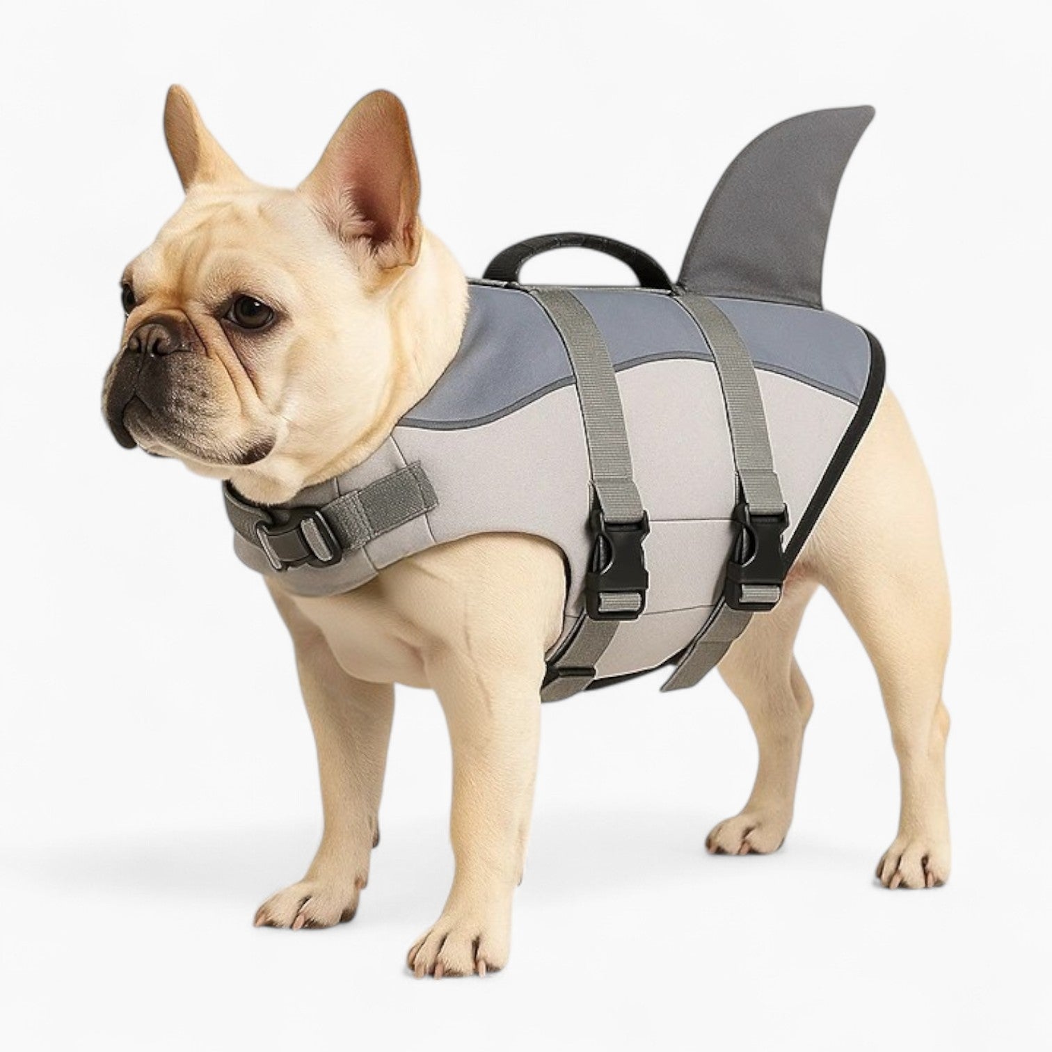 Finn Dog Life Jacket | Shark-Inspired, Adjustable Fit, Water-Resistant 1