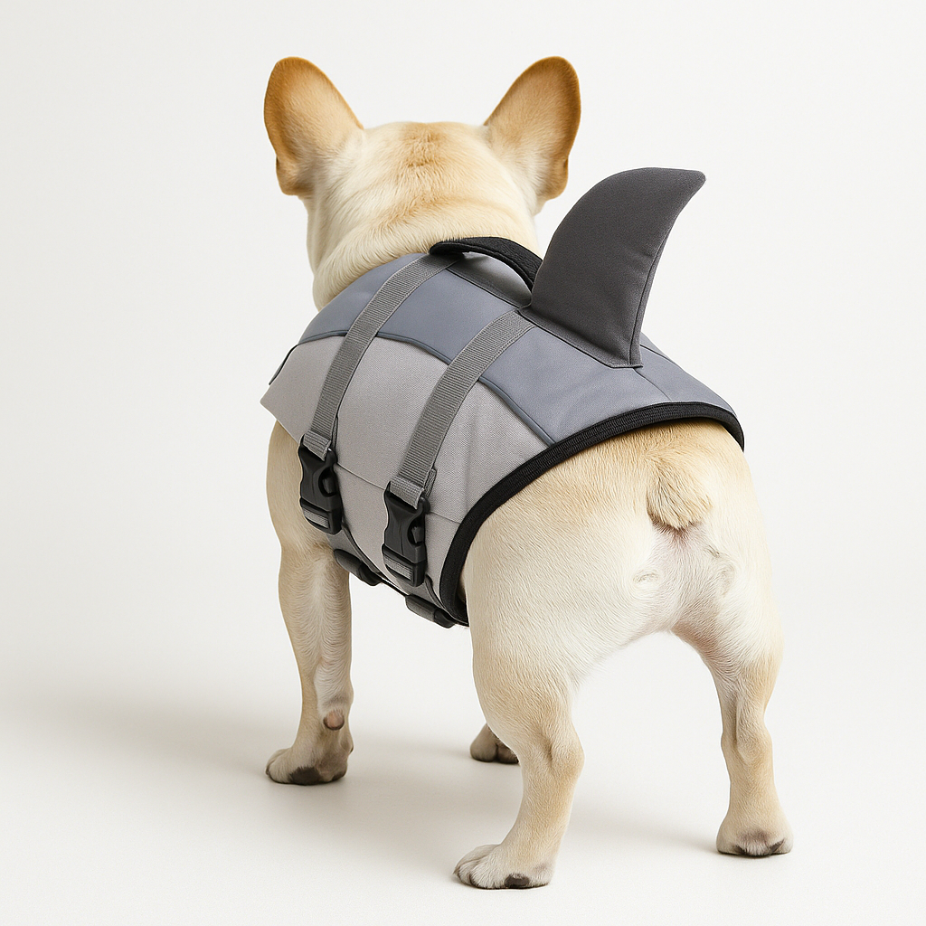 Finn Dog Life Jacket | Shark-Inspired, Adjustable Fit, Water-Resistant 2