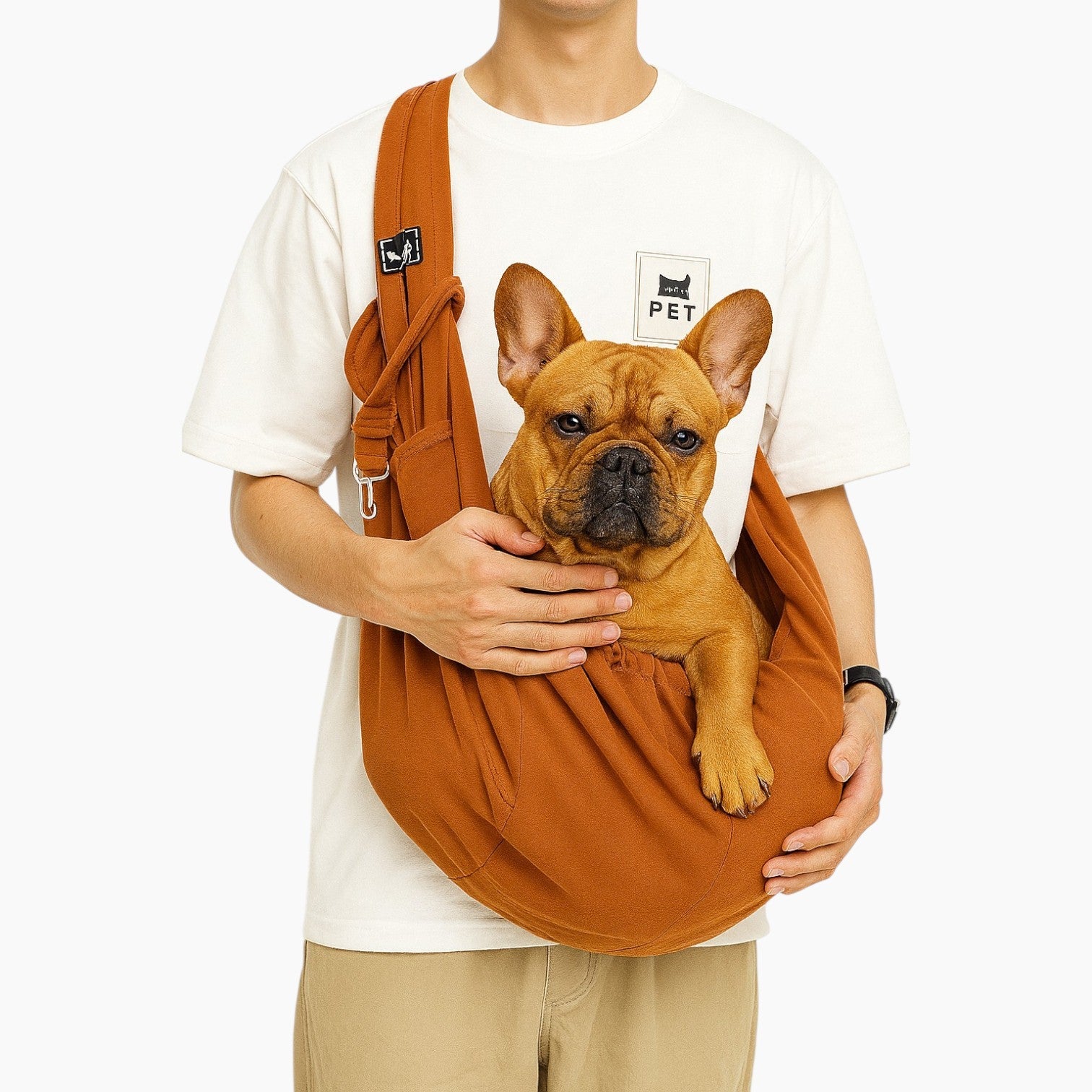 Frenzy Dog Carrier Bag | Ergonomic, Lightweight Sling for Small Dogs 1