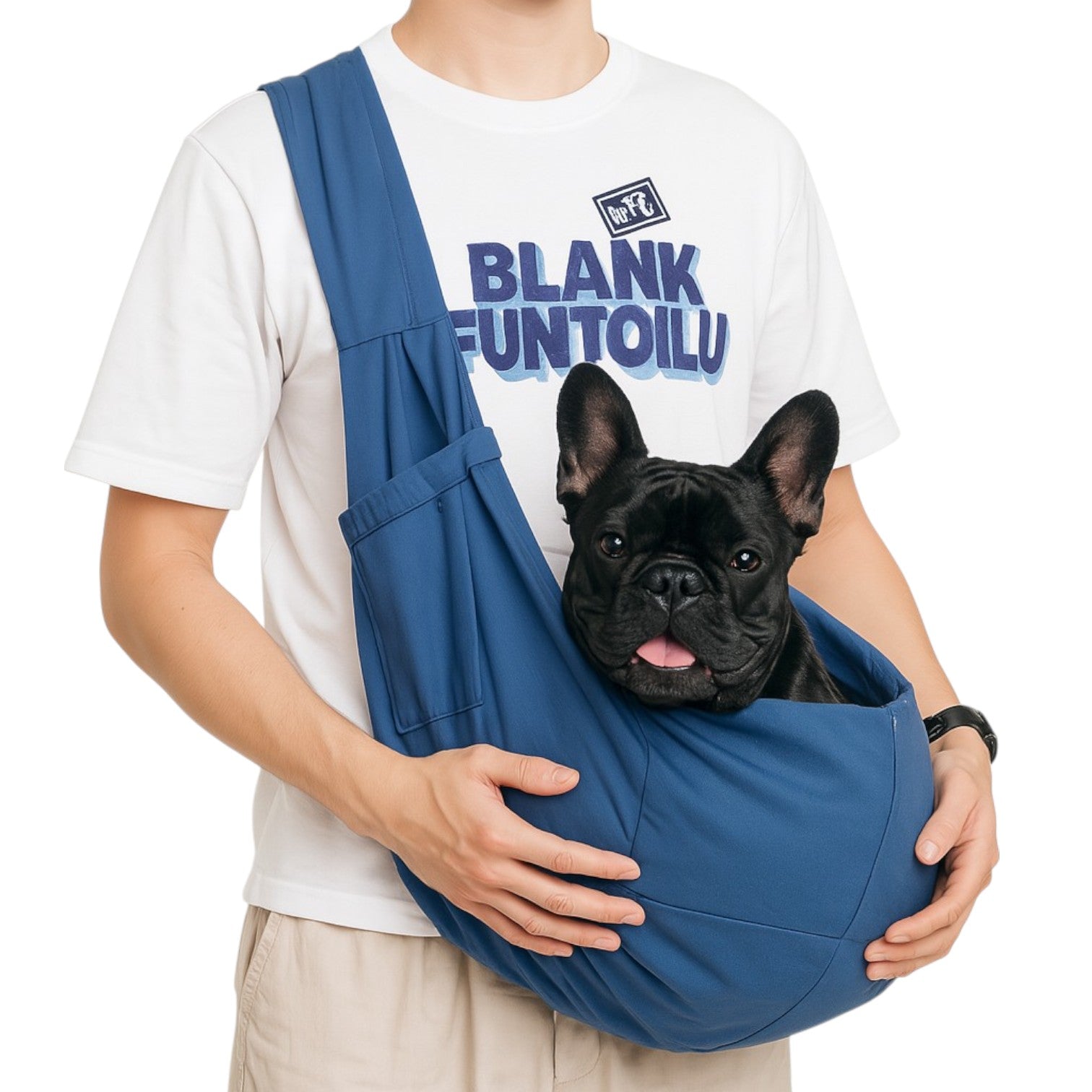 Frenzy Dog Carrier Bag | Ergonomic, Lightweight Sling for Small Dogs 2
