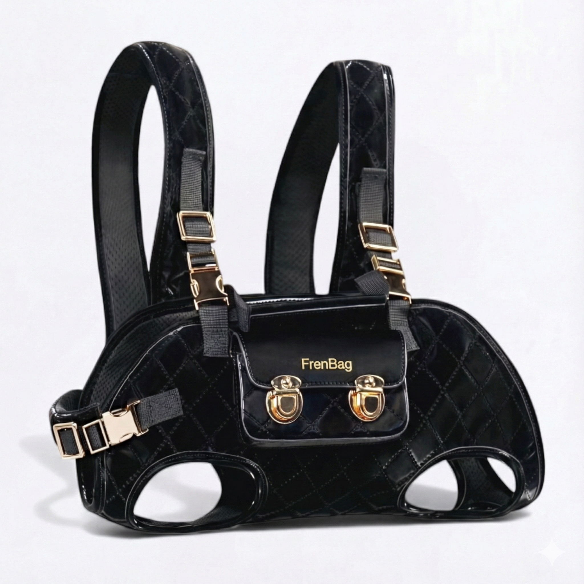 Frenzy Dog Carrier Bag | Ergonomic, Water-Resistant Design for Small Dogs 4