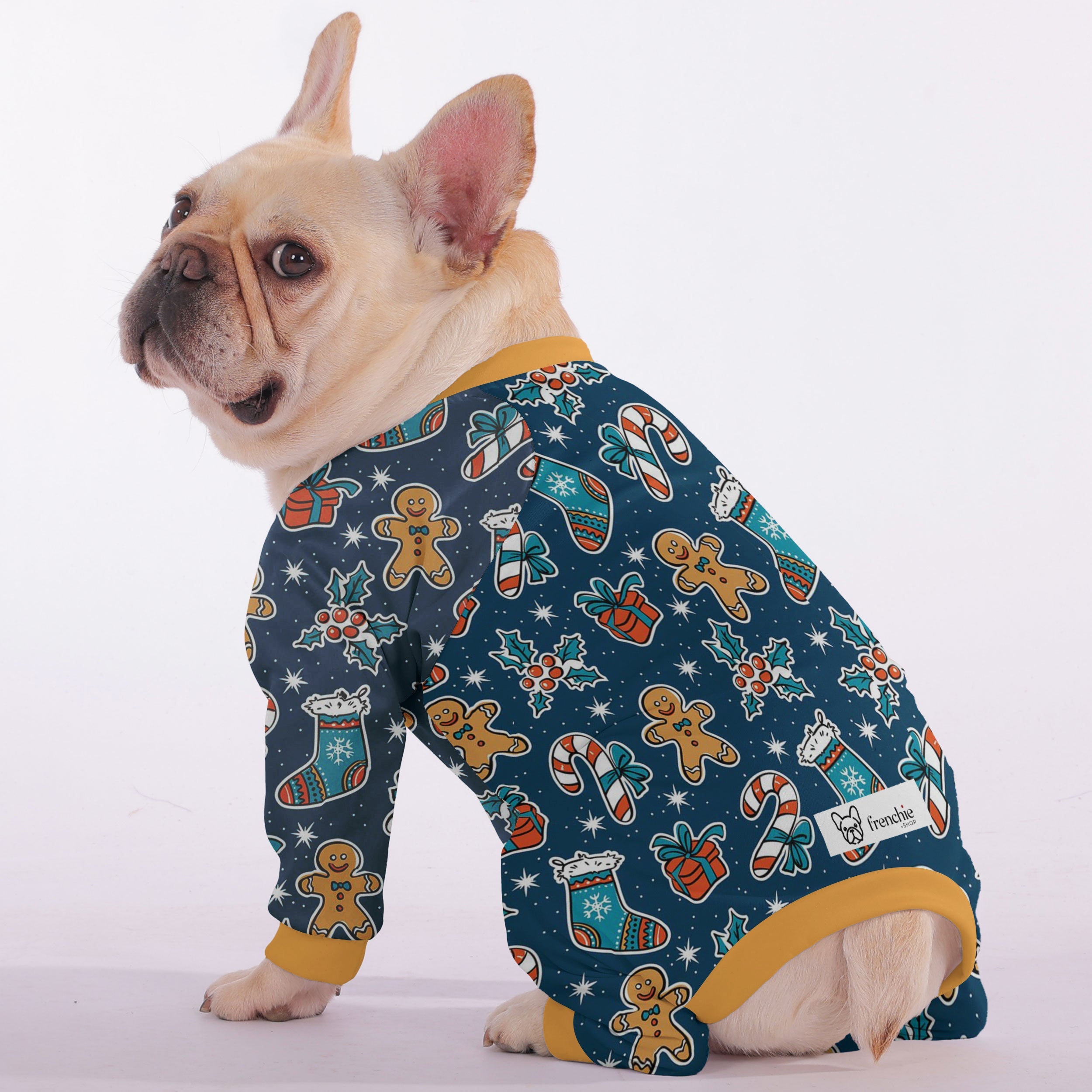 Frodo Dog Pajamas | Soft, Breathable Fabric, Full-Body Coverage for French Bulldogs 1