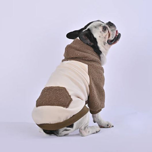 Fuzzy Frenchie Dog Hoodie | 100% Cotton, Cozy for Small Breeds 2