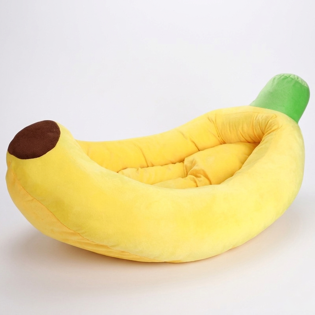PawNest Dog Bed | Ultra-Soft Plush, Banana Shape 4