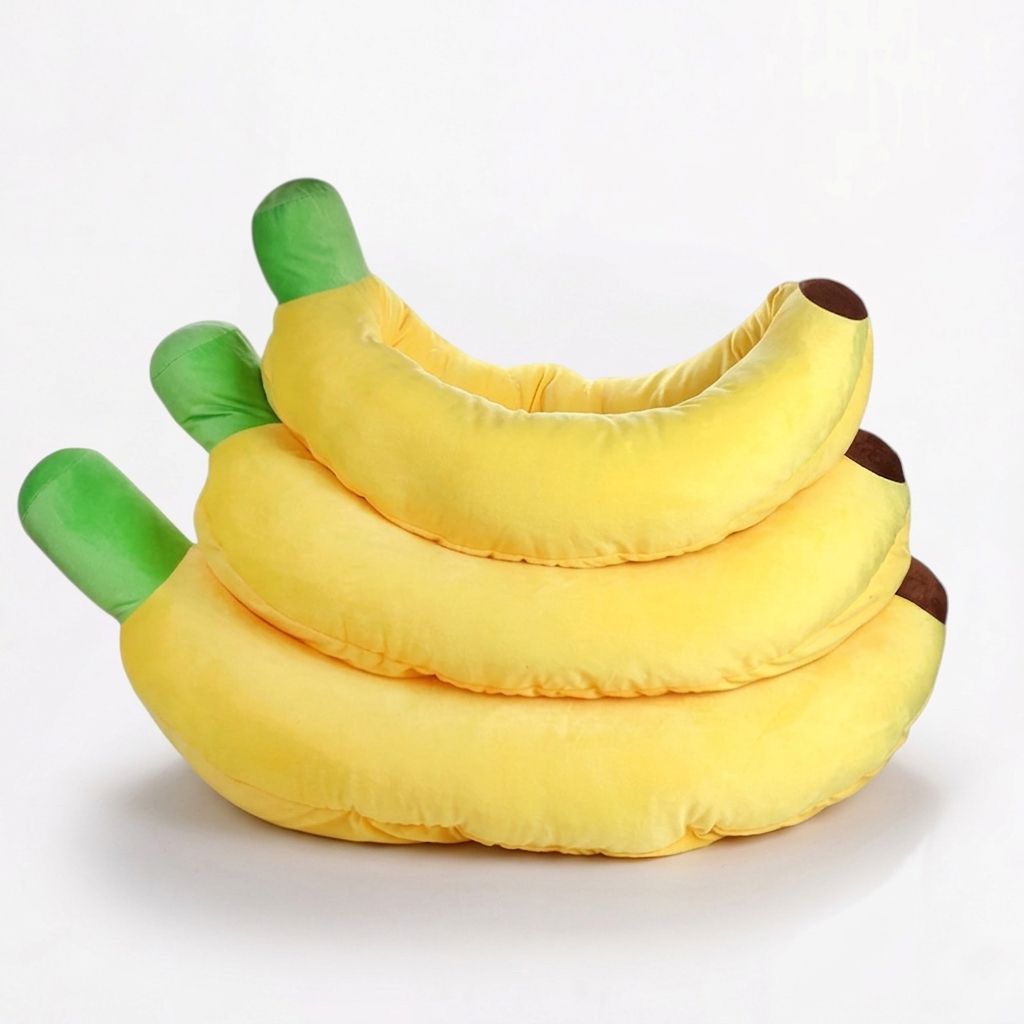 PawNest Dog Bed | Ultra-Soft Plush, Banana Shape 5