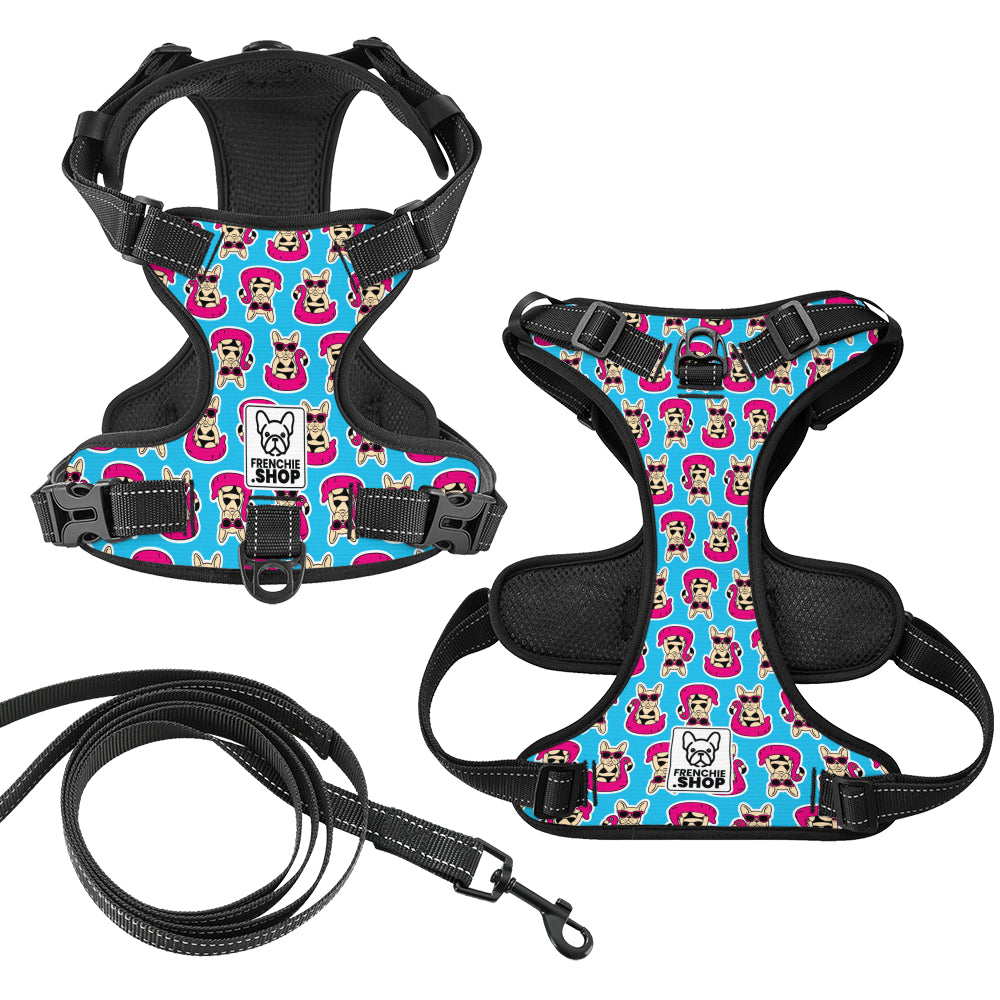 Pawtastic Dog Harness | No-Pull Design, Adjustable Fit for French Bulldogs 3